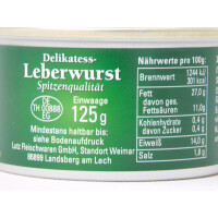 Weimarer "Delikatess-Leberwurst", 125 g